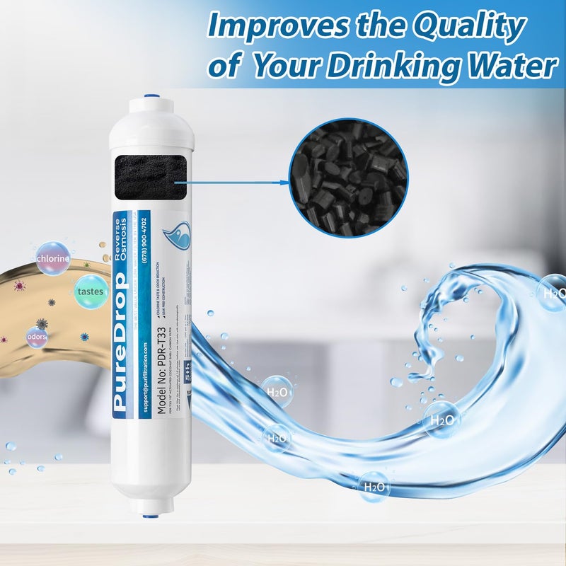 Pure Drop PureDrop PDR-F7RO Replacement Water Filter Pack for 50 GPD Reverse Osmosis System, Without RO Membrane, 7 Piece - Image 5
